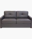 Italia Charcoal Leather Full Sleeper