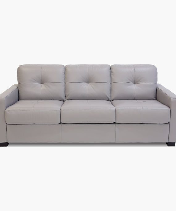 Italia Dove Leather Queen Sleeper